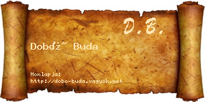 Dobó Buda névjegykártya